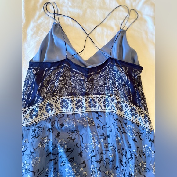 Lucky Brand Blue Paisley Strappy Dress - Picture 4 of 5